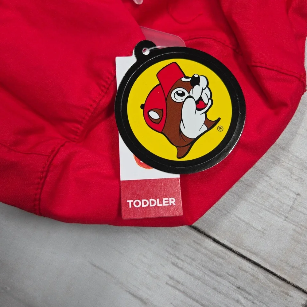 Buc-ee's Bucket Hat Toddler Red Beaver Face UPF‎ 50+ Sun Hat BUCHT01S
